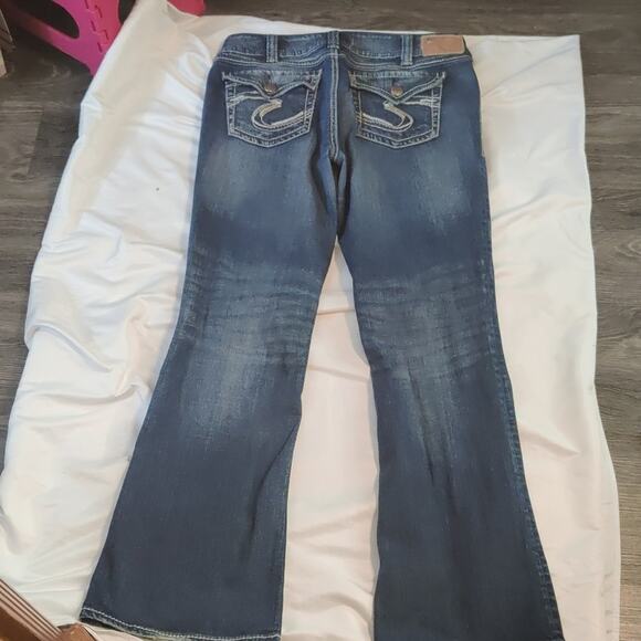 Men's Silver Suki Surplus Jeans W32/L32 Western Boho Classic Festival Rocker - Picture 4 of 12